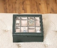 Brown Leatherette 8-Pocket Watch Case