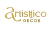 Artistic decor logo in gold on a black background