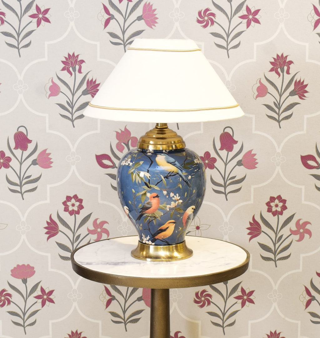Metallic Printed table Lamp