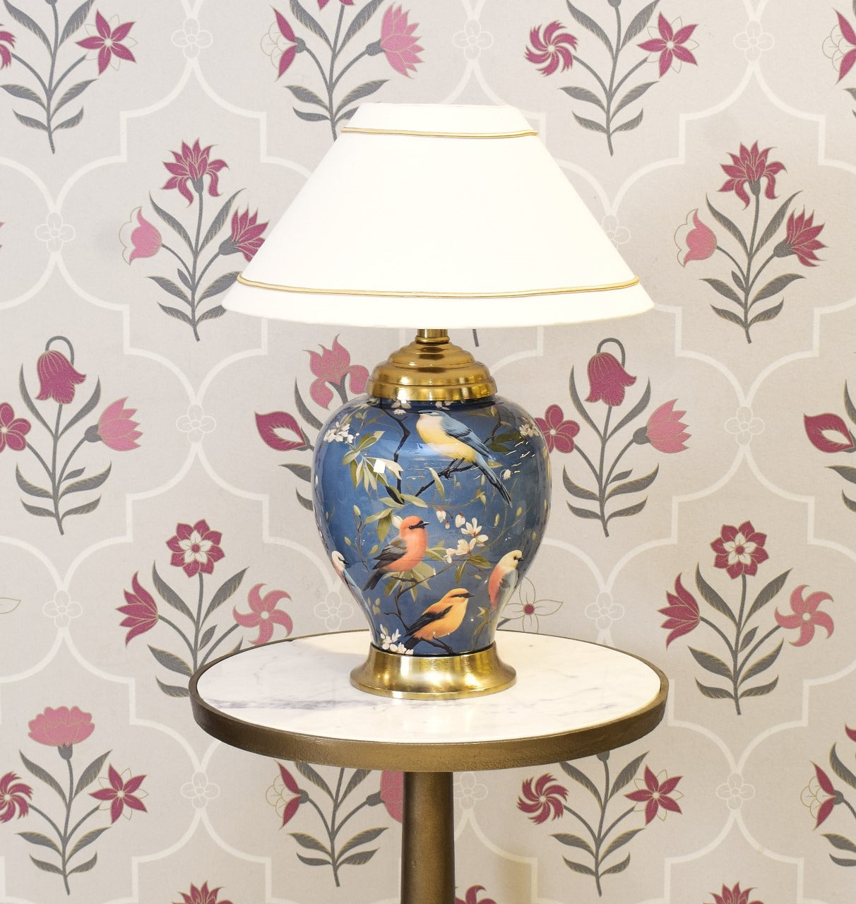 Metallic Printed table Lamp