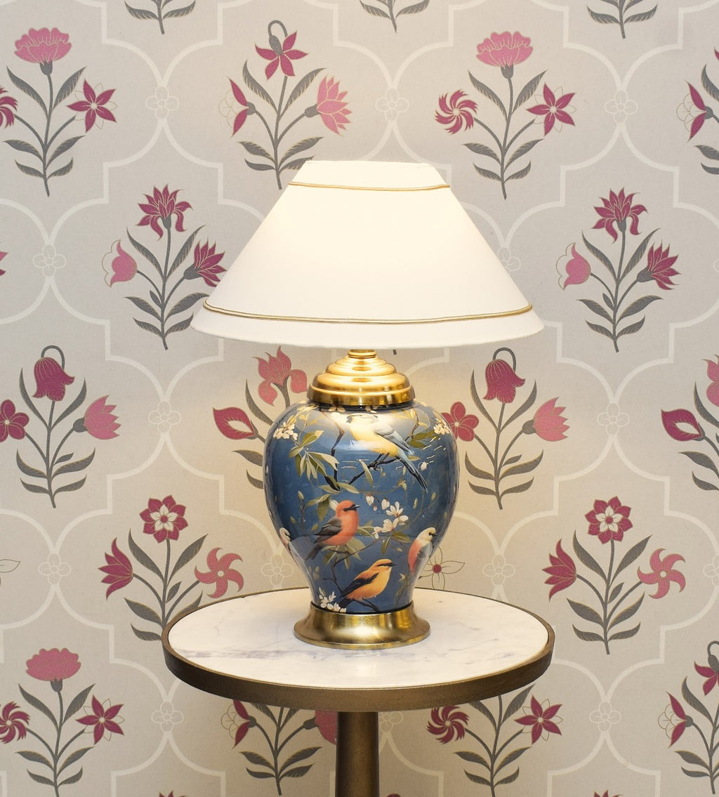 Metallic Printed table Lamp