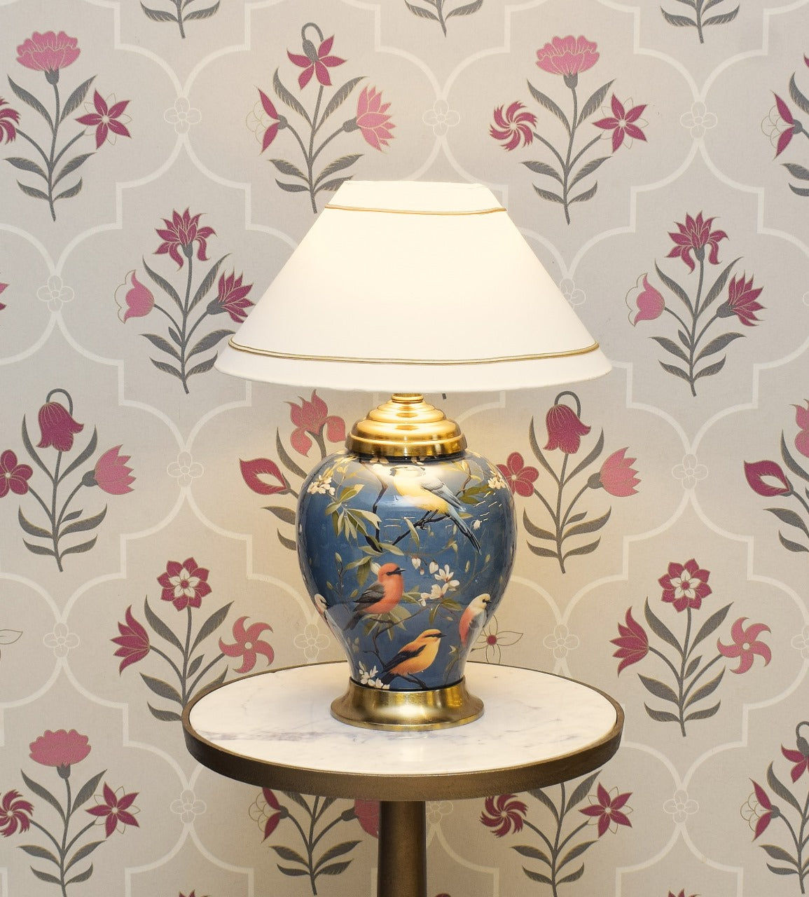 Metallic Printed table Lamp