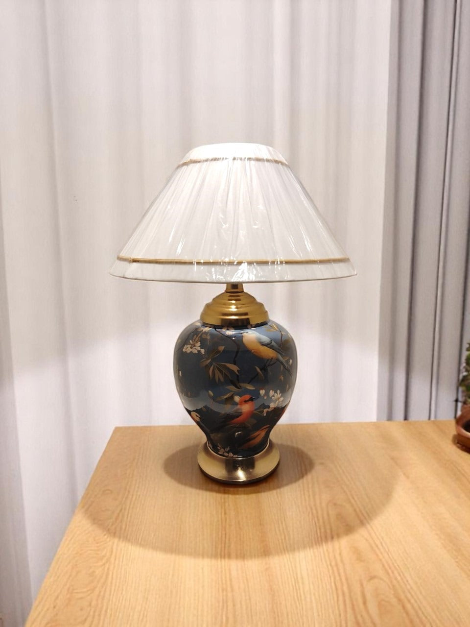 Metallic Printed table Lamp