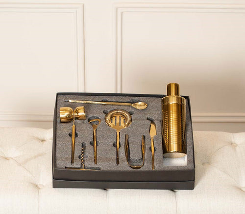 Bartool in PVD Gold Finish set of 8