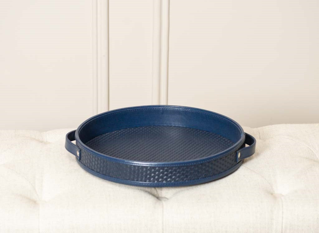 Leatherette Woven Tray