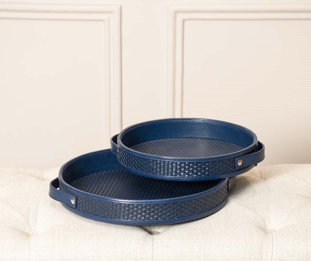 Leatherette Woven Tray