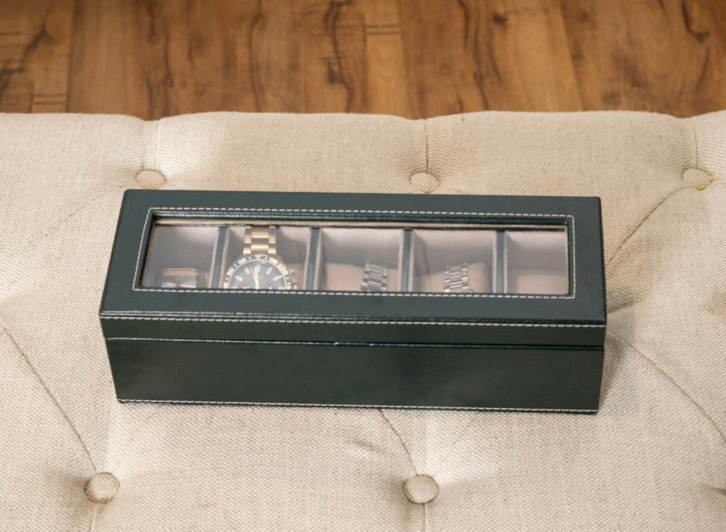 Leatherette 5 Pocket Watch Case