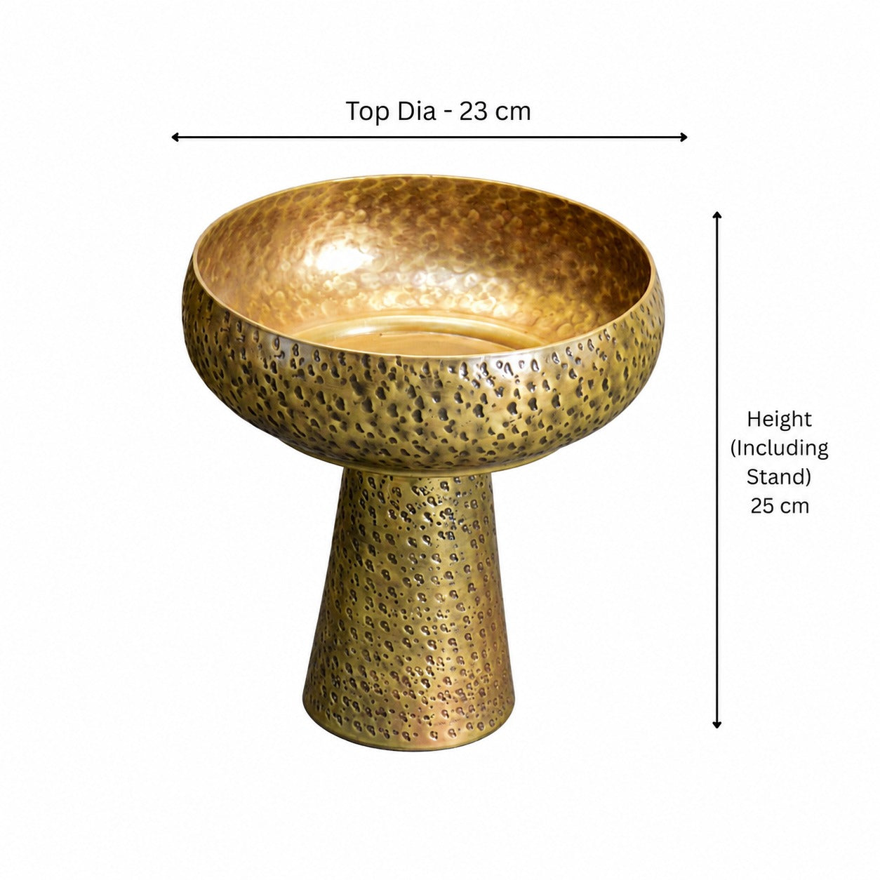 Textured Urli – Brass Antique Finish