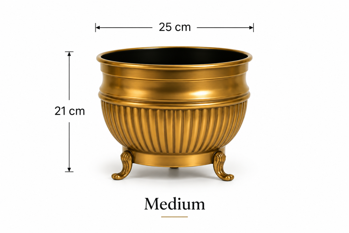 Gold Planter with Legs