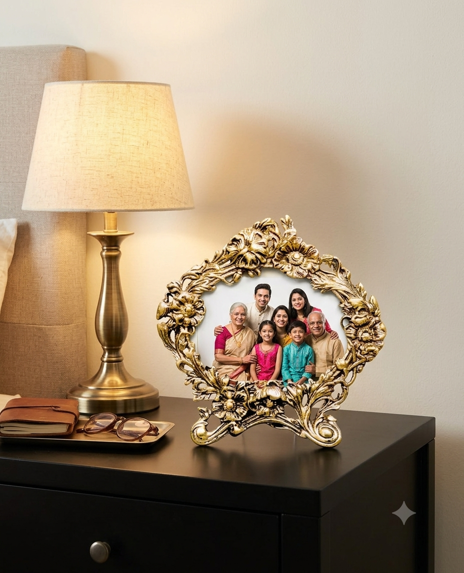Baroque style Oval Photo Frame