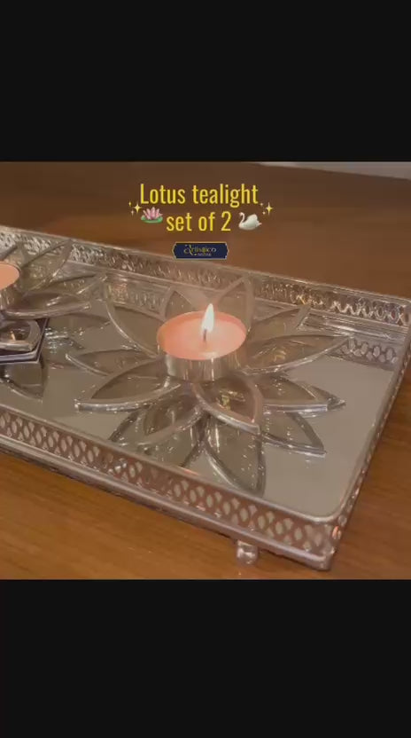 Lotus shape T- light holder